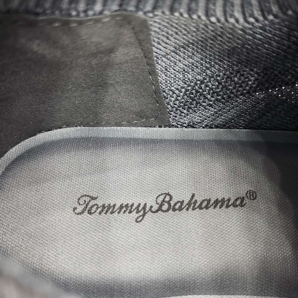 Tommy Bahama Flint Jogger Light Grey Knit Pull-On No-Lace Memory Foam Sneakers - Picture 8 of 10